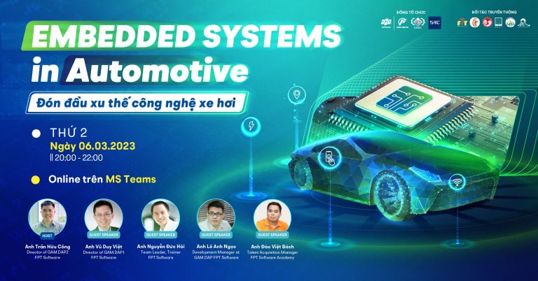Siêu sự kiện dành cho lập trình viên Gen Z – Webinar “Embedded Systems in Automotive”