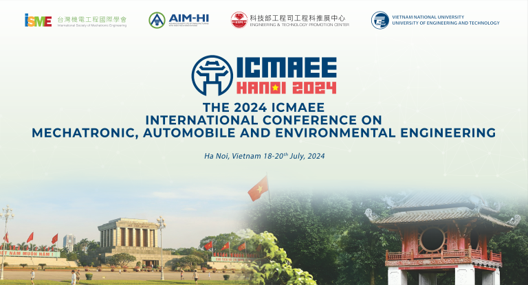 [COMING UP] Hội thảo Quốc tế về Cơ điện tử, Ô tô và Kỹ thuật môi trường ICMAEE 2024